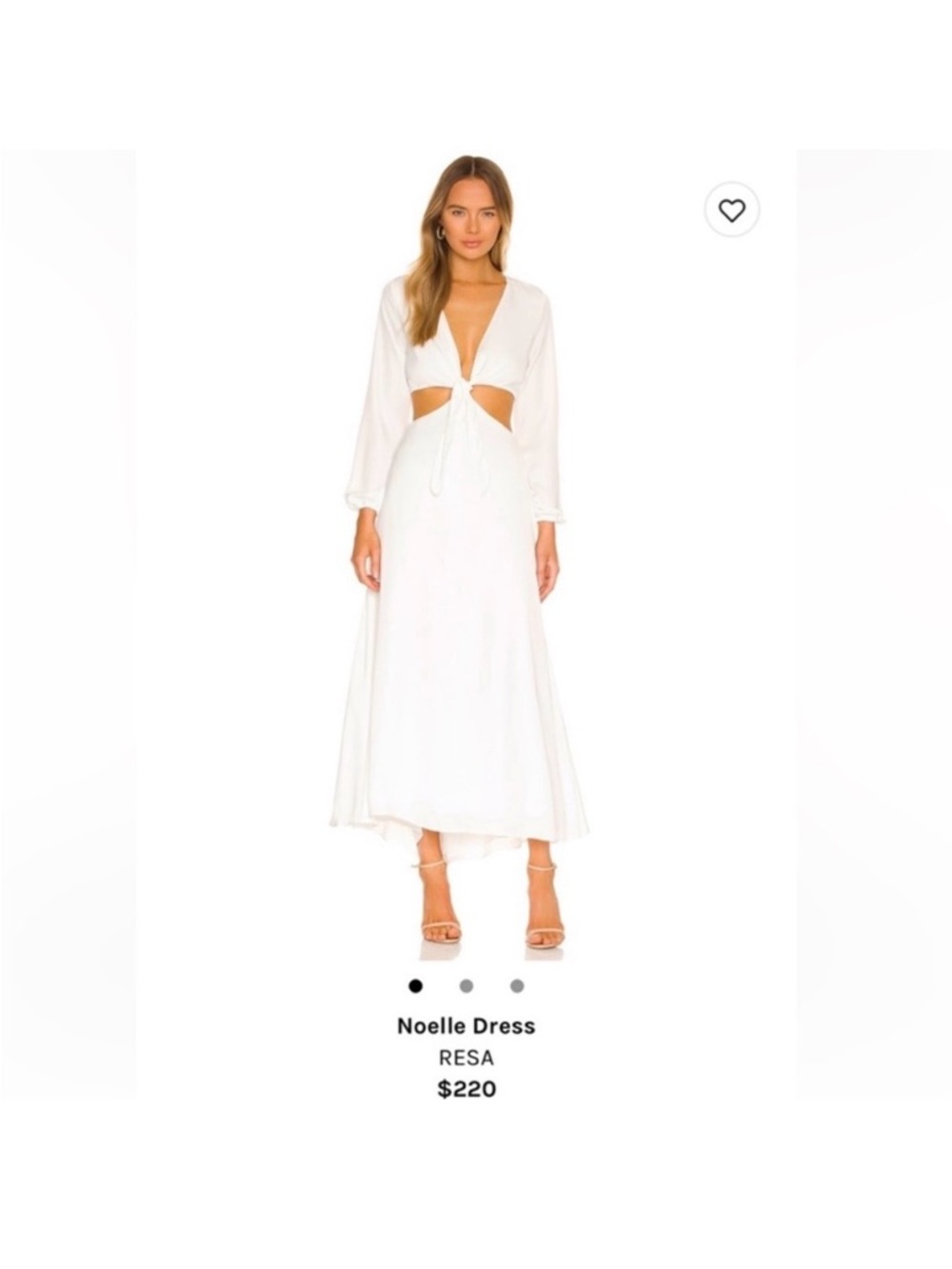 RESA White Noelle Maxi dress